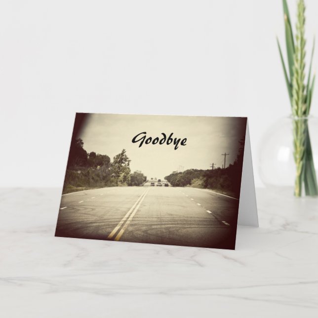 Goodbye card (Front)