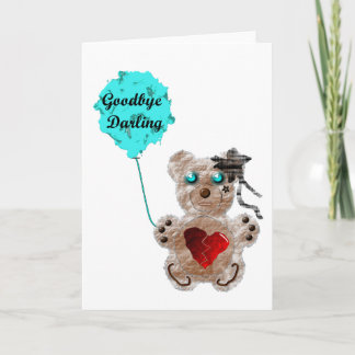 Goodbye Darling (Bear1) Card