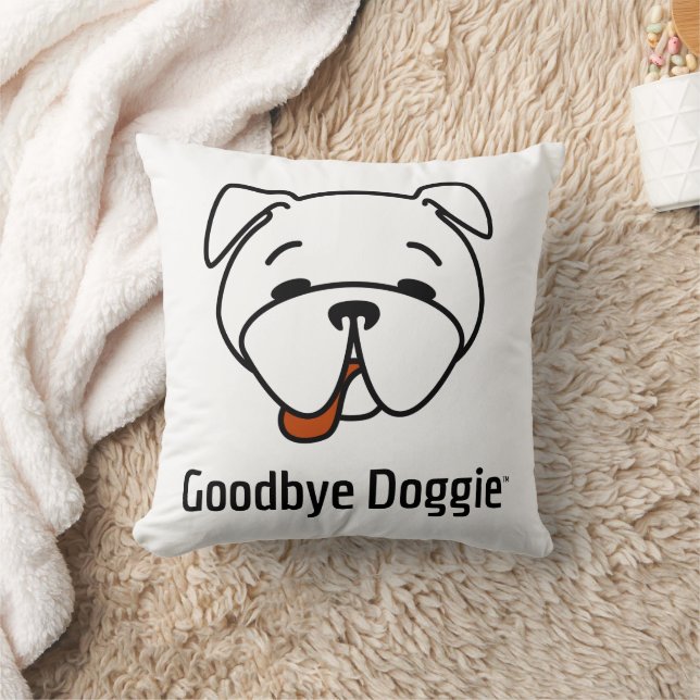 Goodbye Doggie Throw Pillow (Blanket)