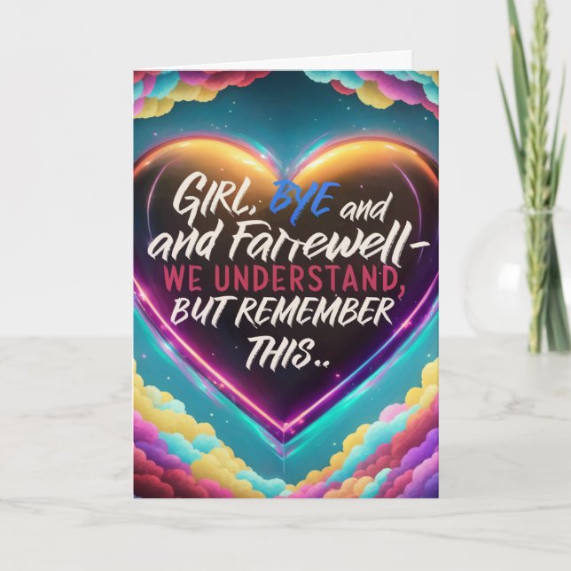 Goodbye-Farewell Thank You Card (Front)