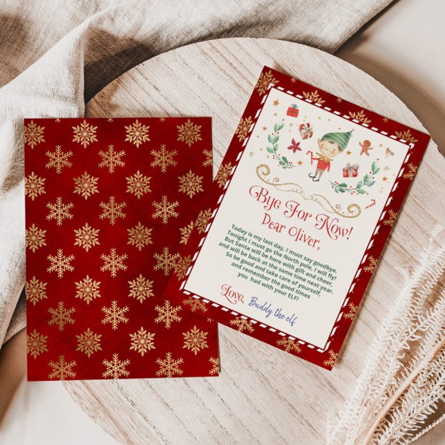 Goodbye from your elf letter invitation (Creator Uploaded)