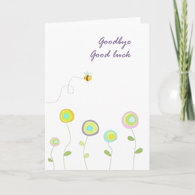 Goodbye good luck card (Front)