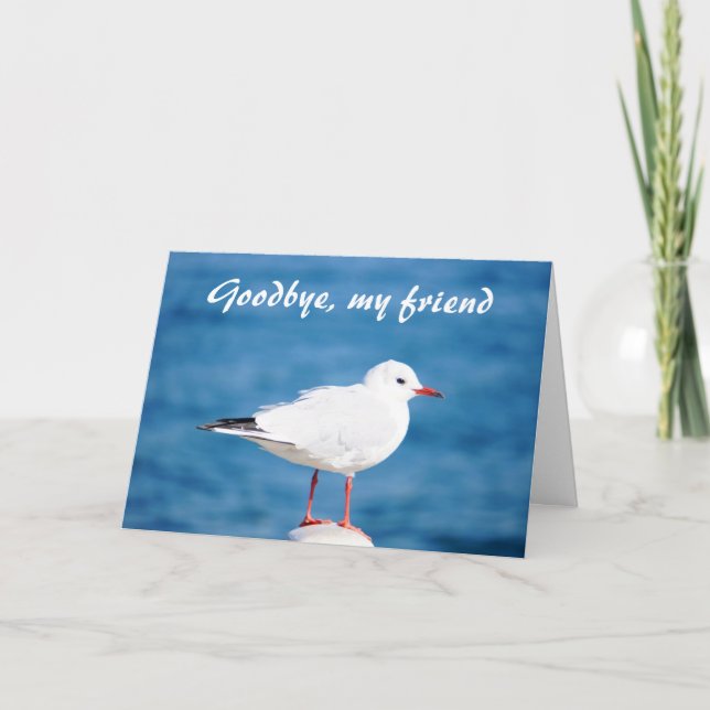 Goodbye Gull Sayonara Auf Wiedersehen Despedida Card (Front)