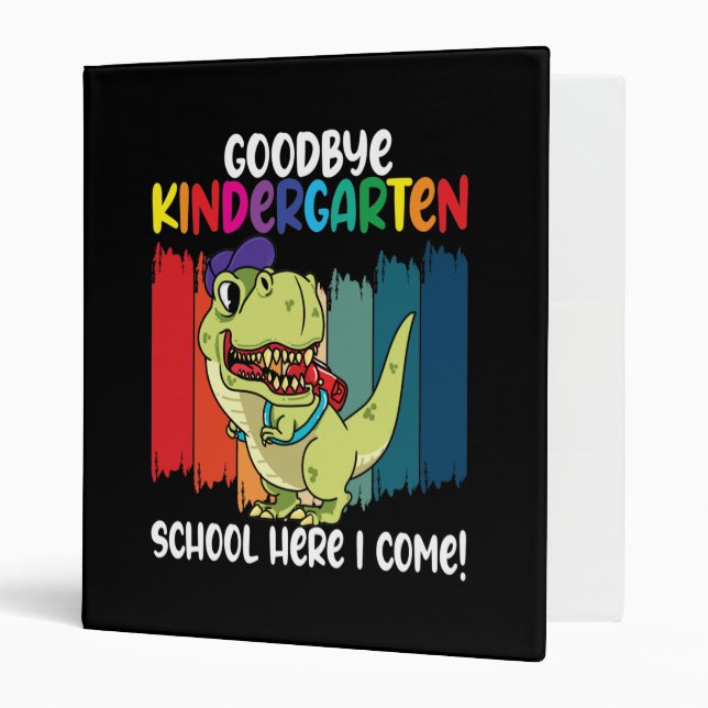 Goodbye Kindergarten Dino School Binder (Front/Inside)