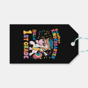 Goodbye Kindergarten Hello 1st Grade Unicorn Gift Tags