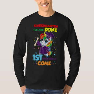 Goodbye Kindergarten Hello 1st Grade Unicorn Girls T-Shirt