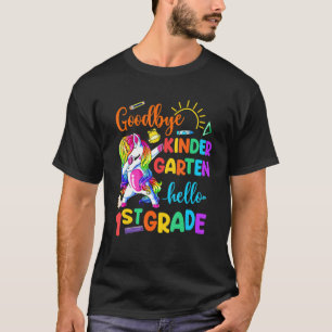 Goodbye Kindergarten Hello 1st Grade Unicorn Girls T-Shirt
