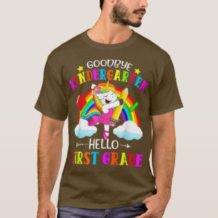 Goodbye Kindergarten Hello 1st Grade Unicorn Kids  T-Shirt