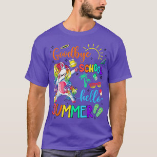 Goodbye Kindergarten Hello Summer Unicorn T-Shirt