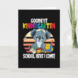 Goodbye Kindergarten School Enrollment Card