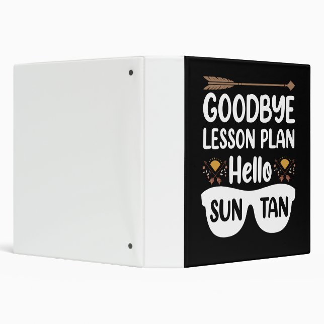 Goodbye Lesson Plans Hello Suntan Teacher Summer Binder (Background)