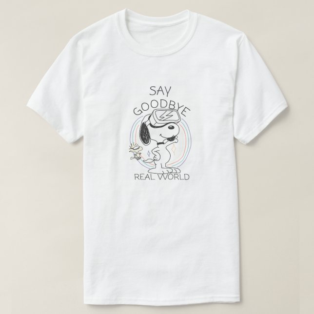 Goodbye My Real World  T-Shirt (Design Front)