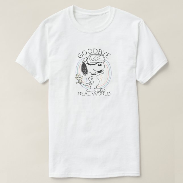 Goodbye My Real World  T-Shirt (Design Front)