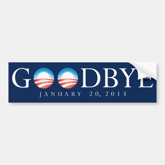GOODBYE Obama Bumper Sticker (Front)