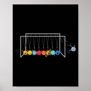 Goodbye Pluto Funny Solar System Planets T Shirt  Poster