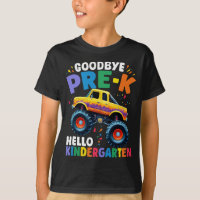 Goodbye Pre-k Monster Truck Graduation Boys 