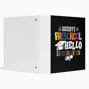 Goodbye Preschool Hello Kindergarten PreK Binder