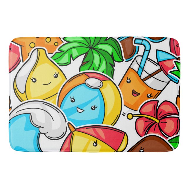  Goodbye School Hello Summer Time And Fun     Bath Mat (Front)