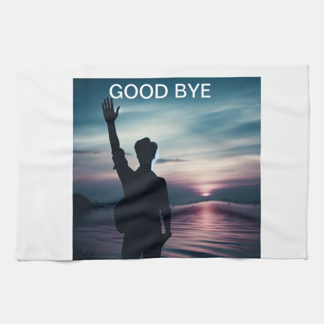 "Goodbye to the YEAR" Kitchen Towel (Horizontal)