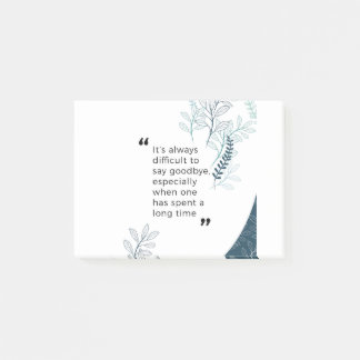 Goodbye Wishes Post-it Notes