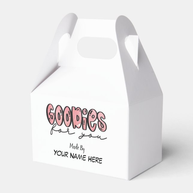 Goodies For You - Customizable Favour Box (Front Side)