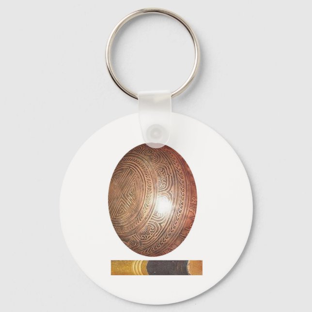GoodLuck GIFTS : Tibetan Singing Bowl Keychain (Front)