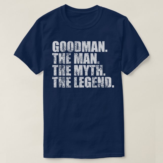 GoodmanGoodman Family name Goodman last Name Goodm T-Shirt (Design Front)