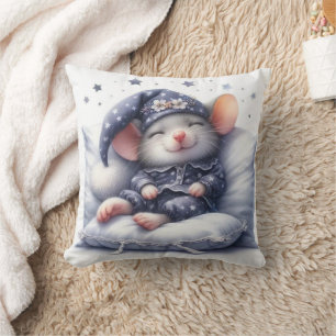 Goodnight Blue Kids Pillow - Sweet Dreams Await