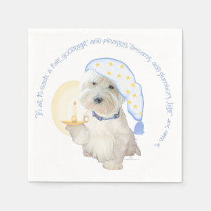 Goodnight Blue Napkin