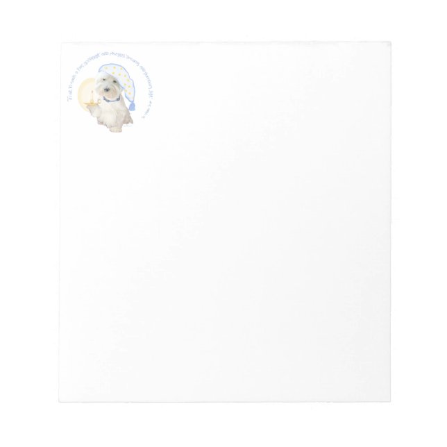Goodnight Blue Notepad (Front)