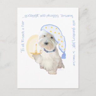 Goodnight Blue Postcard