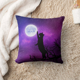 Goodnight Moon Cat Throw Pillow