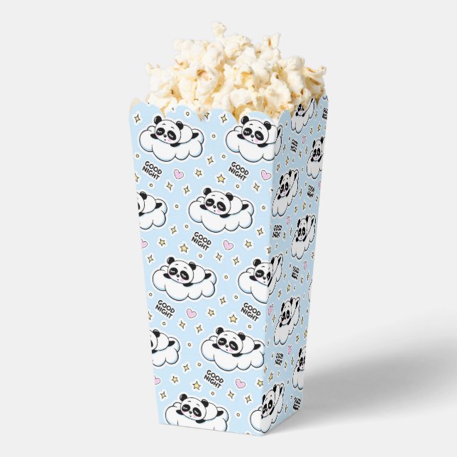 Goodnight Sleeping Panda Bear Favor Box (Popped)