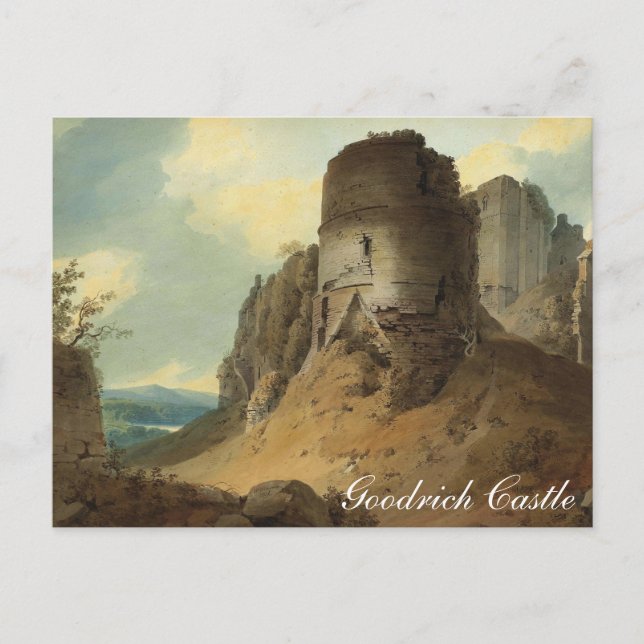 Goodrich Castle by Hugh William Williams Postcard (Front)