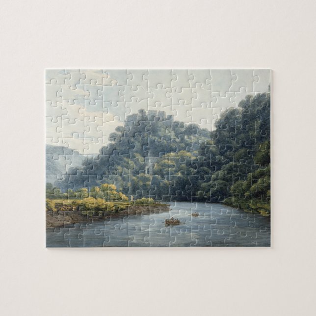 Goodrich Castle on the Wye (w/c, pen & ink, chalk Jigsaw Puzzle (Horizontal)