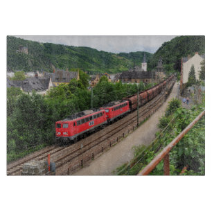 Goods train in St. Goar Cutting Board