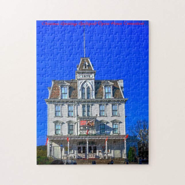 Goodspeed Opera House.Christmas Greetings Jigsaw Puzzle (Vertical)
