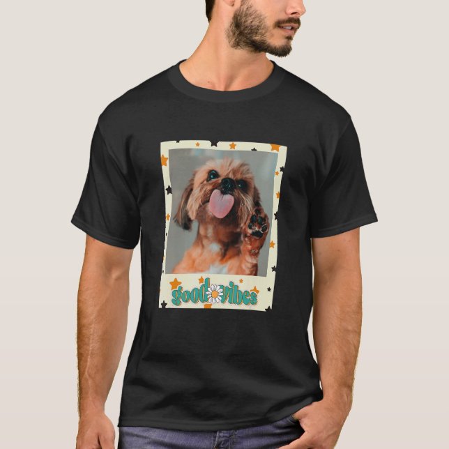 Goodvibes  Shih Tzu Dog Pets and Animal Owners T-Shirt (Front)