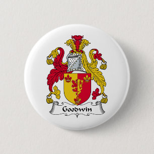 Goodwin Family Crest 2 Inch Round Button