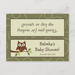 Goody Bag Topper Forrest Animal Owl Deer Bird Porc Invitation Postcard