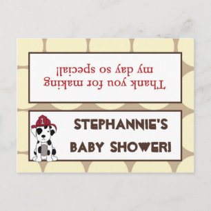 Goody Bag Topper Nojo Fire Engine Invitation Postcard