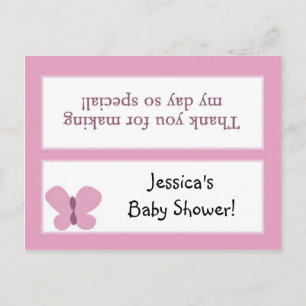 Goody Bag Toppers Sugar Plum Butterfly Invitation Postcard