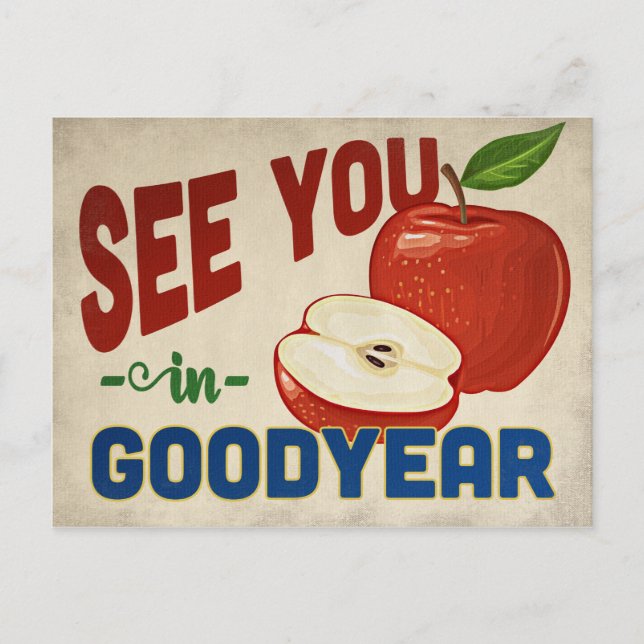 Goodyear Arizona Apple - Vintage Travel Postcard (Front)