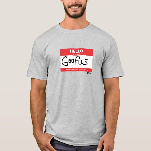 Goofus Name Tag Men's Tee (Front)