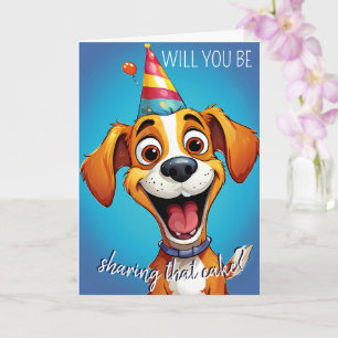  goofy birthday pup! for anyone who loves dogs card