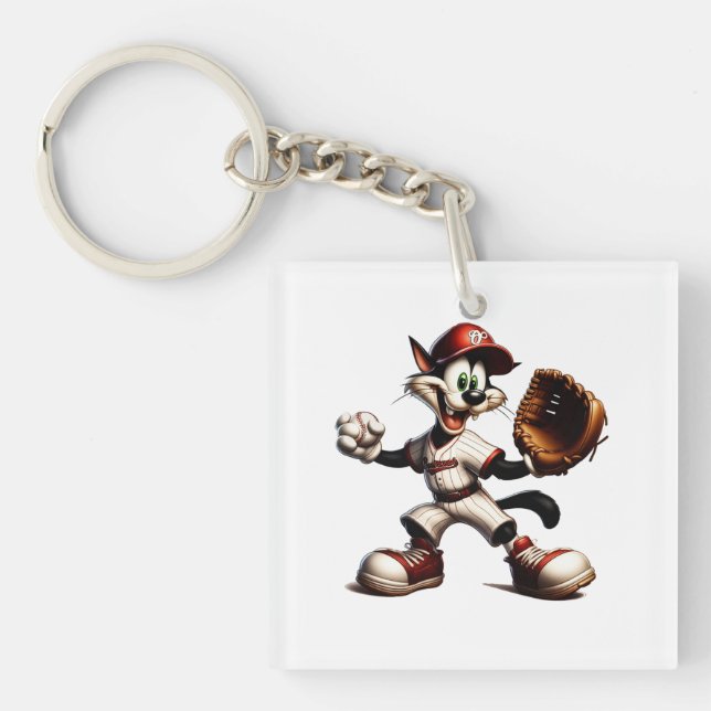 Goofy Cat Baseball Pitcher Monte (Devant)