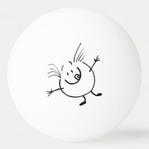 Goofy Doodle Guy Ping Pong Balls