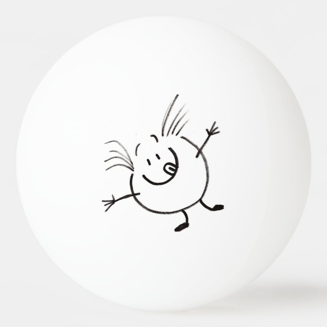 Goofy Doodle Guy Ping Pong Balls (Front)