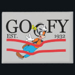 Goofy Est. 1932 Magnet<br><div class="desc">Celebrate a legacy of laughter with this classic "Goofy Est. 1932" heritage design! Blending timeless collegiate-style typography with dynamic Goofy character art, this graphic captures a moment of pure, clumsy joy. The bold black serif lettering is accented by vibrant red racing stripes, giving the piece an athletic, vintage-sportswear feel. The...</div>