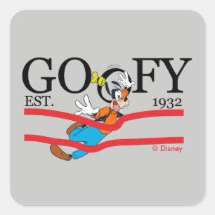 Goofy Est. 1932 Square Sticker